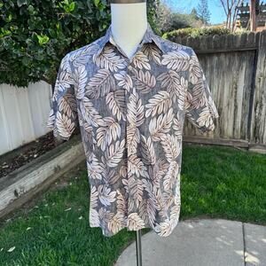 Vtg Cooke Street Honolulu Hawaiian Shirt Reverse Print Hawaii USA Men's Medium